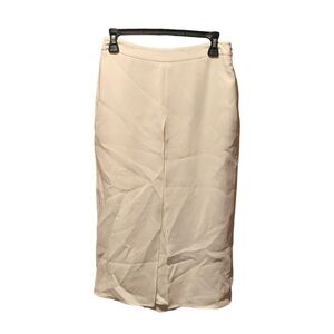 Kimora Lee Simmons Midi Length Silk Skirt Cream size 6